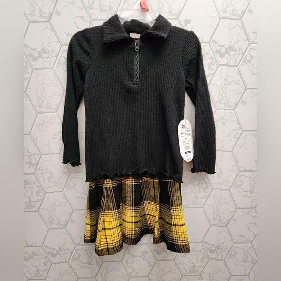 Nwt Flanel Plaid Skirt and long sleeve top set - Picture 5 of 6